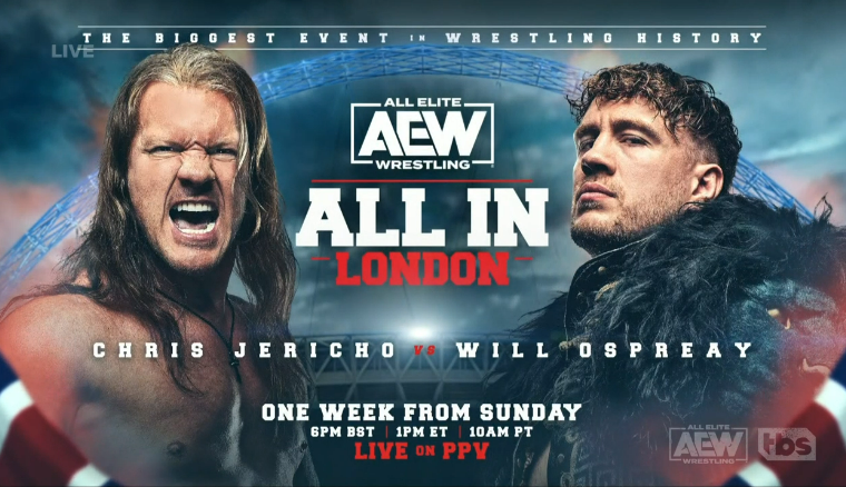 Chris Jericho vs. Will Ospreay set for AEW All In