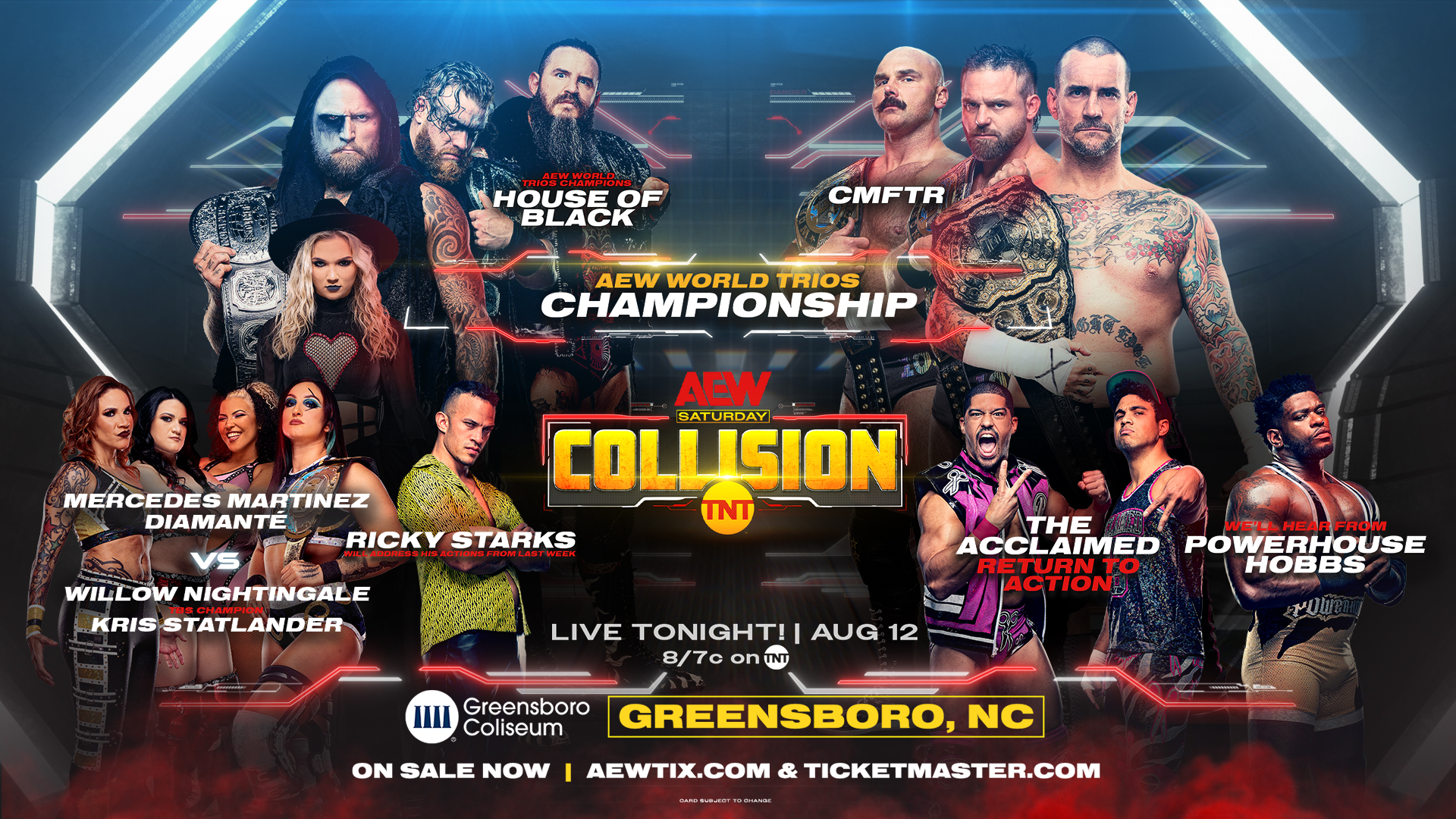 AEW Collision live results: CMFTR challenge House of Black for Trios titles