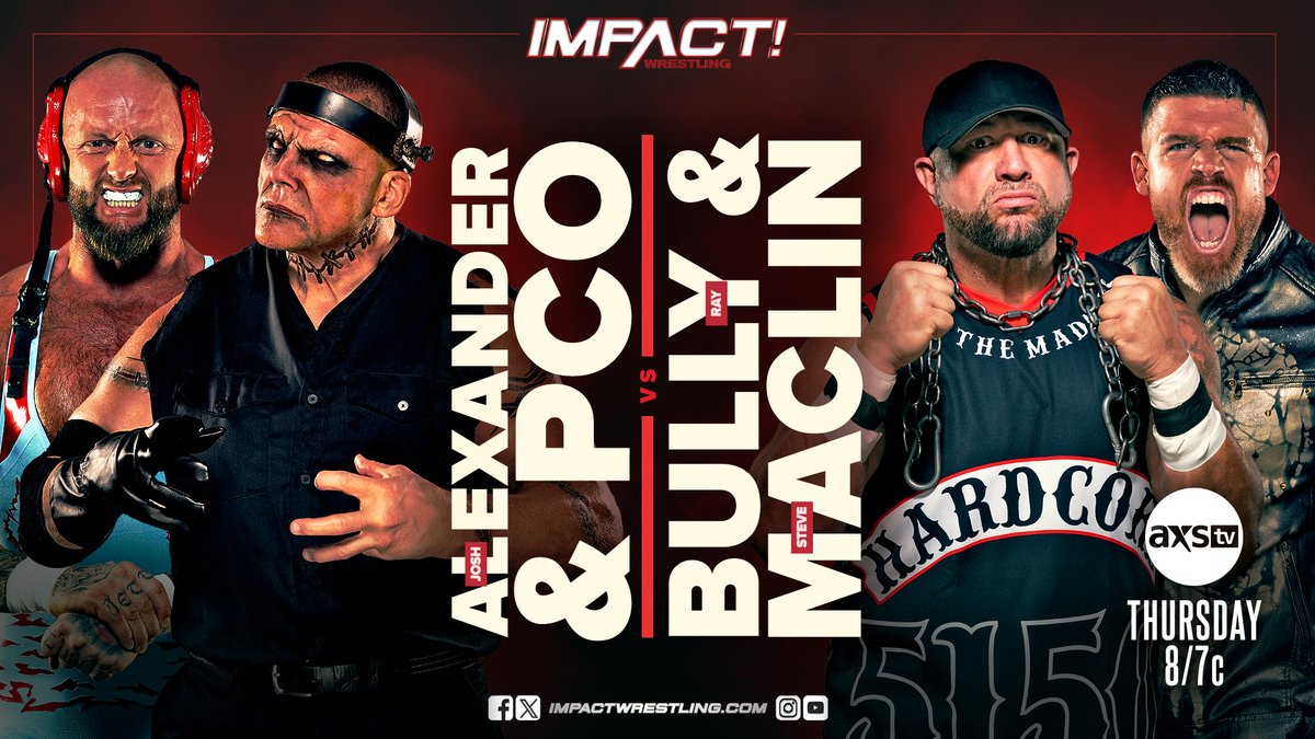 Four matches announced for next Impact Wrestling