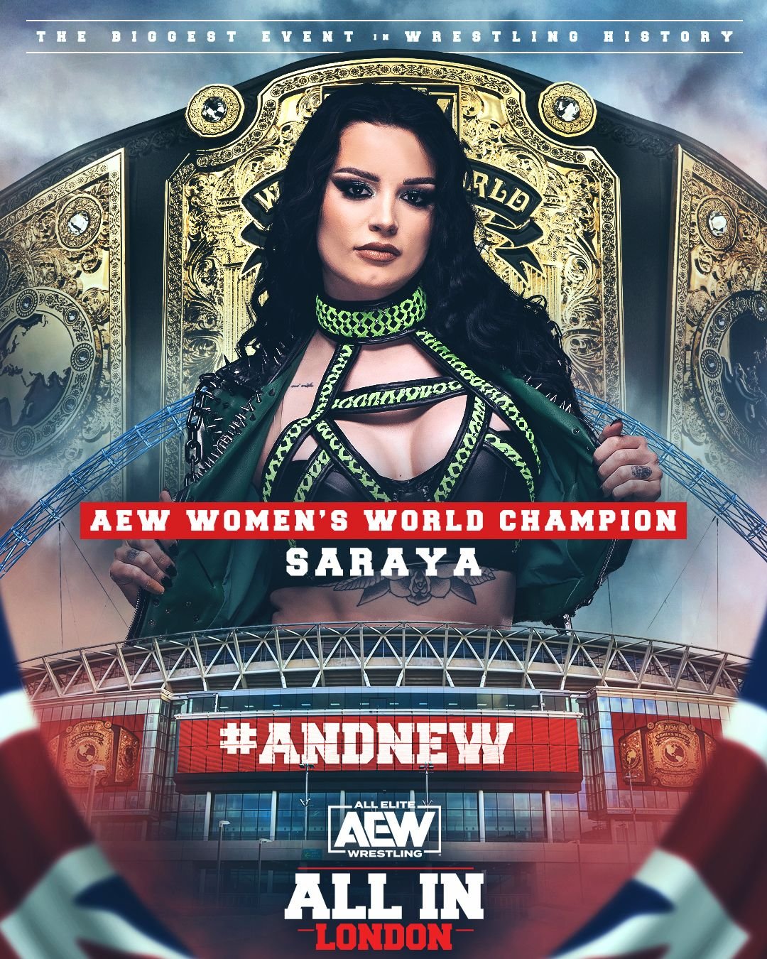 Saraya wins AEW Women’s World title at All In
