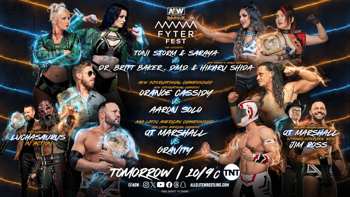 AEW Rampage live results: Two title defenses, women’s tag team match