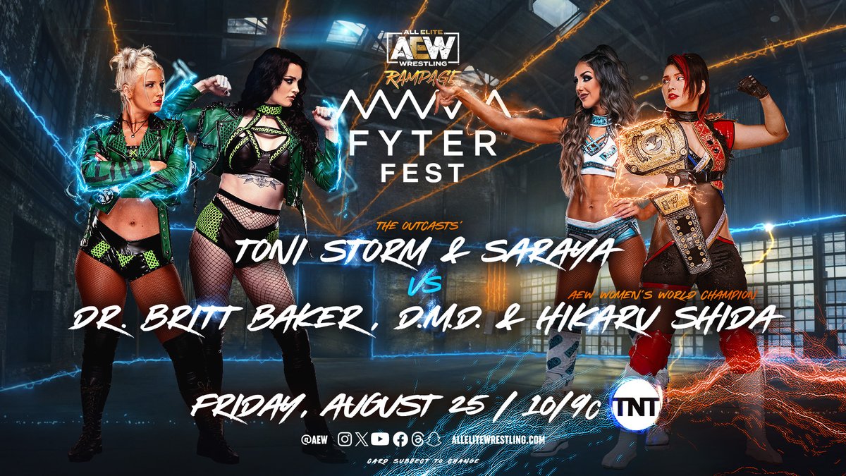 Women’s tag team match, two title defenses set for AEW Rampage