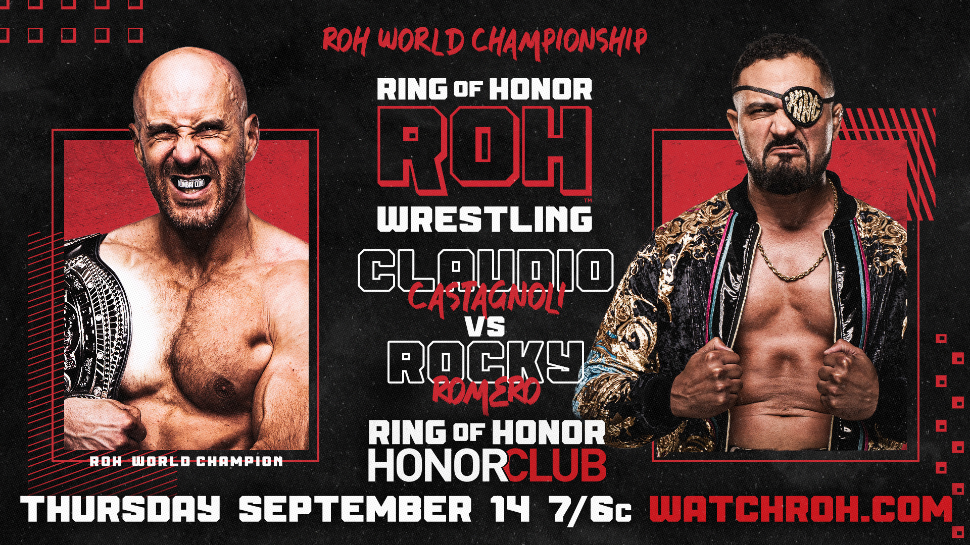 Ring of Honor TV live results: Claudio Castagnoli vs. Rocky Romero title match