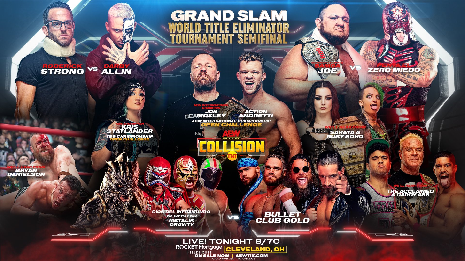 AEW Collision live results: Grand Slam eliminator tournament semifinals