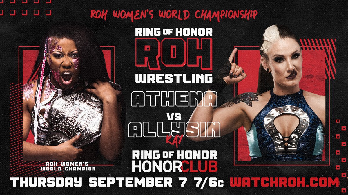 Ring of Honor TV live results: Athena vs. Allysin Kay Women’s title match