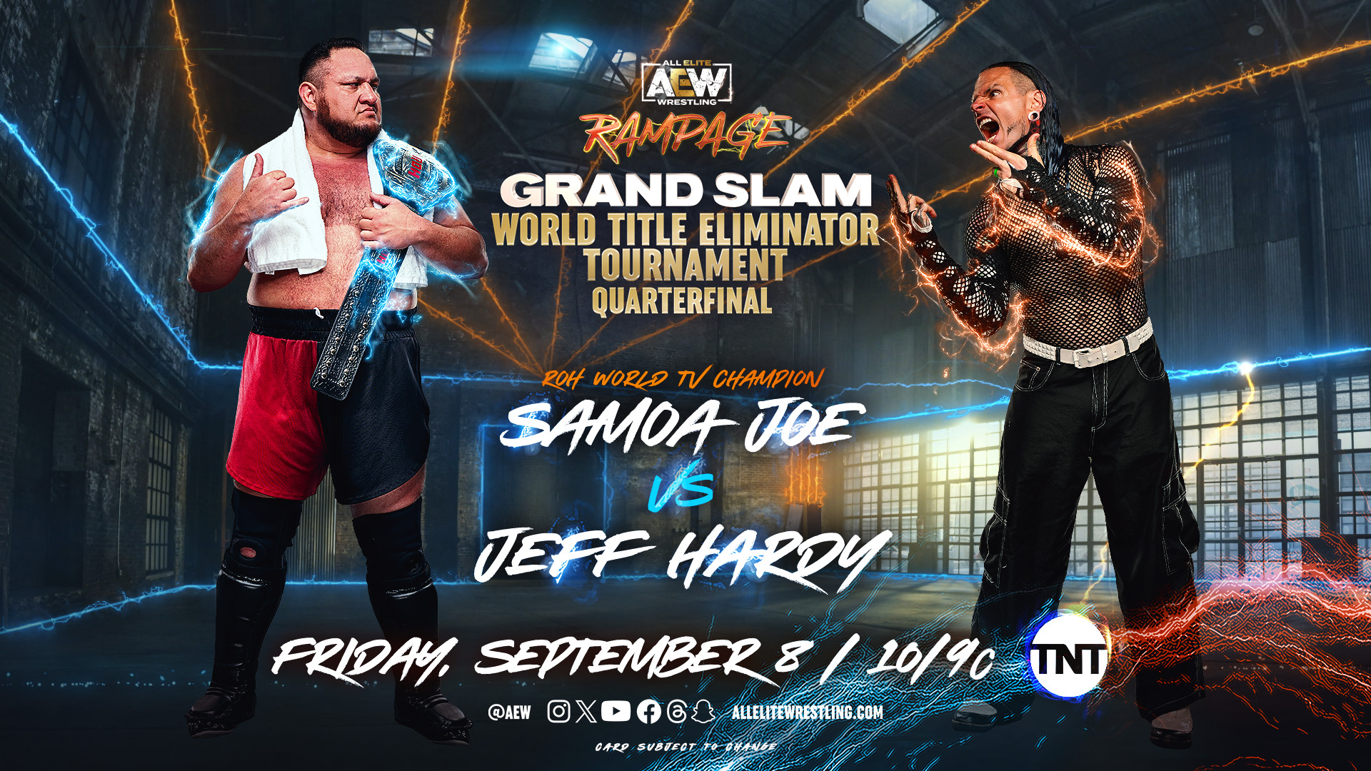 AEW Rampage live results: Samoa Joe vs. Jeff Hardy, Young Bucks in action