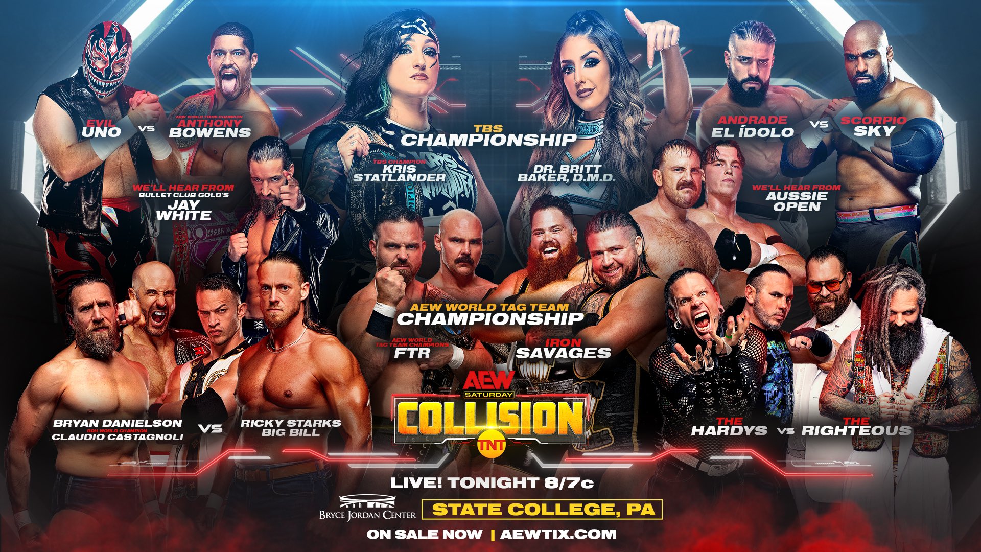 AEW Collision live results: Two title matches, Danielson & Castagnoli team up