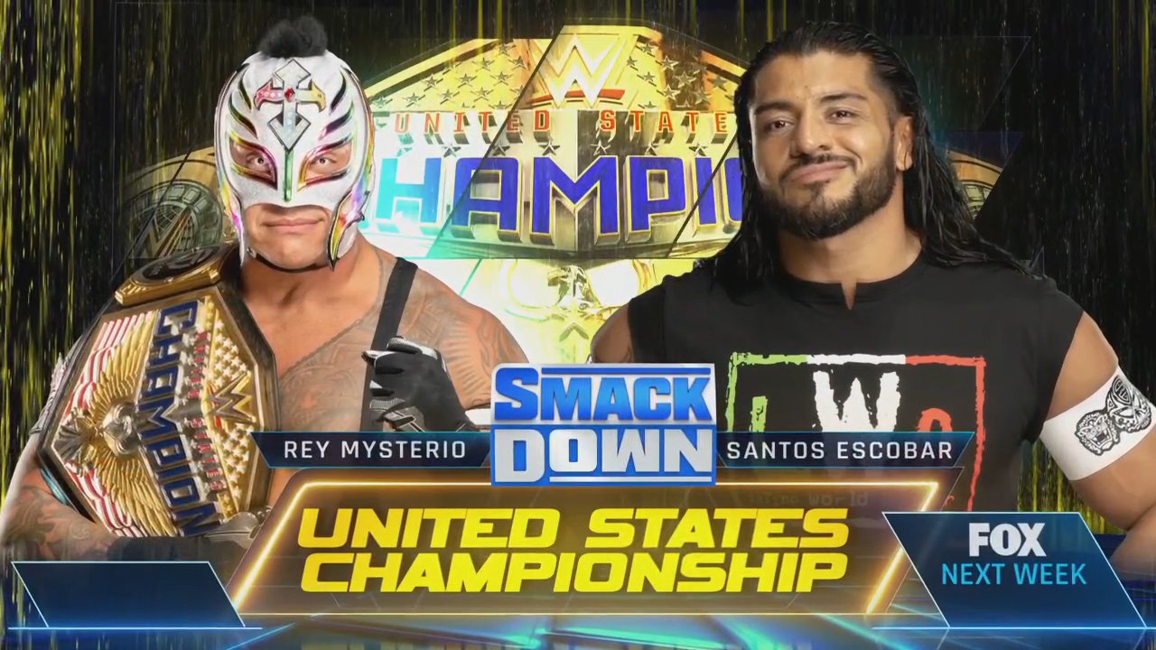 United States title match set for next week’s WWE SmackDown