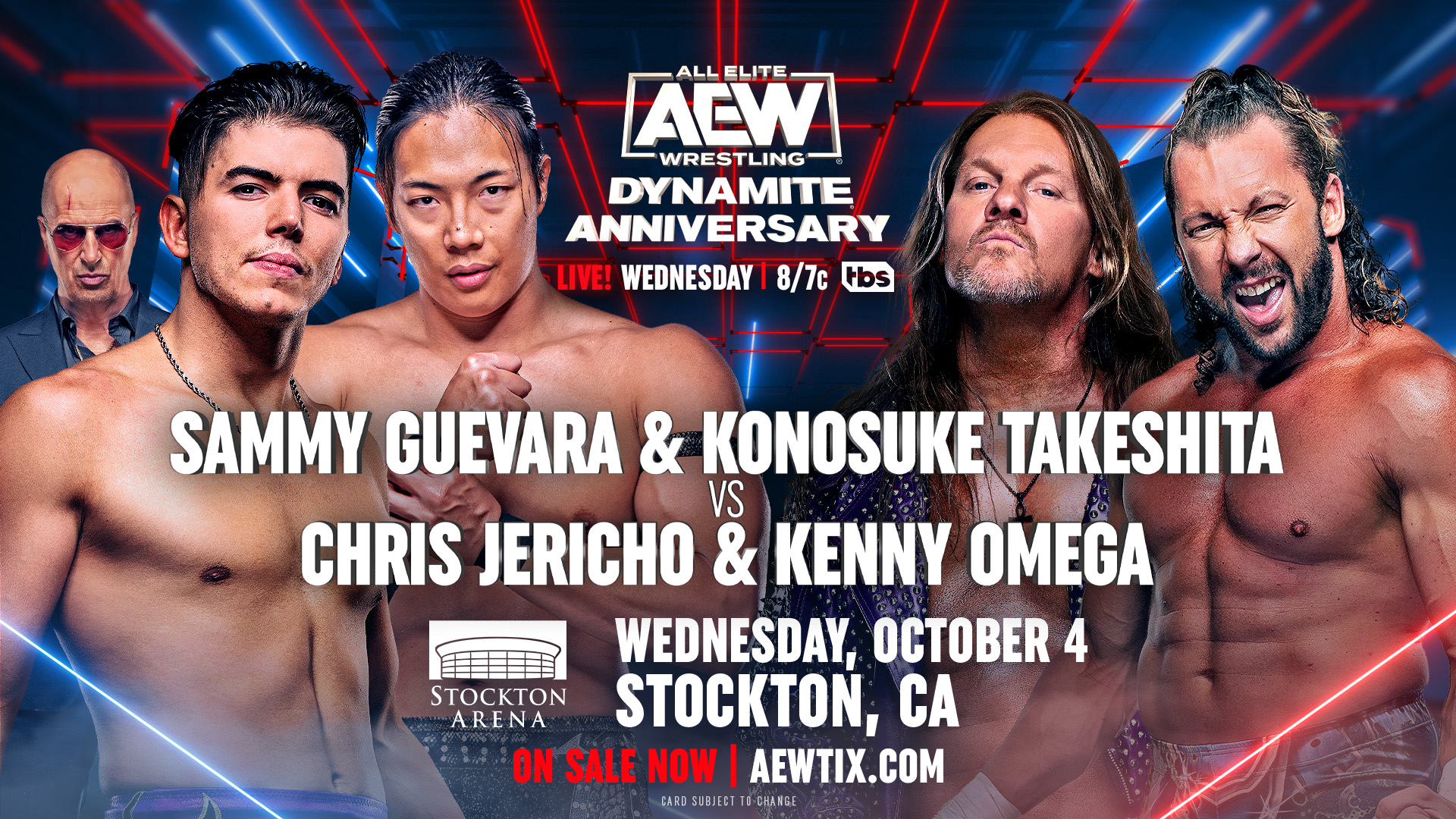Chris Jericho & Kenny Omega tag match added to AEW Dynamite Anniversary
