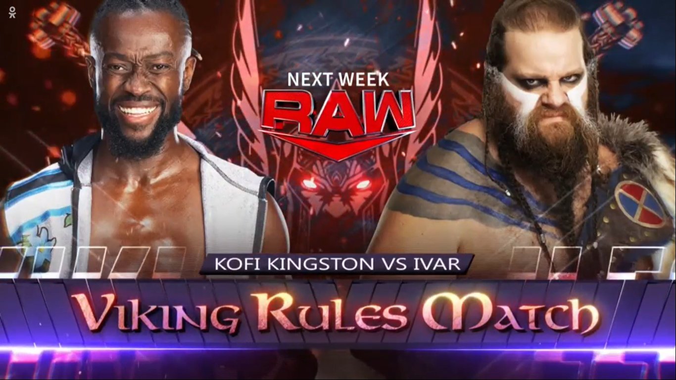Viking Rules match announced for next week’s WWE Raw