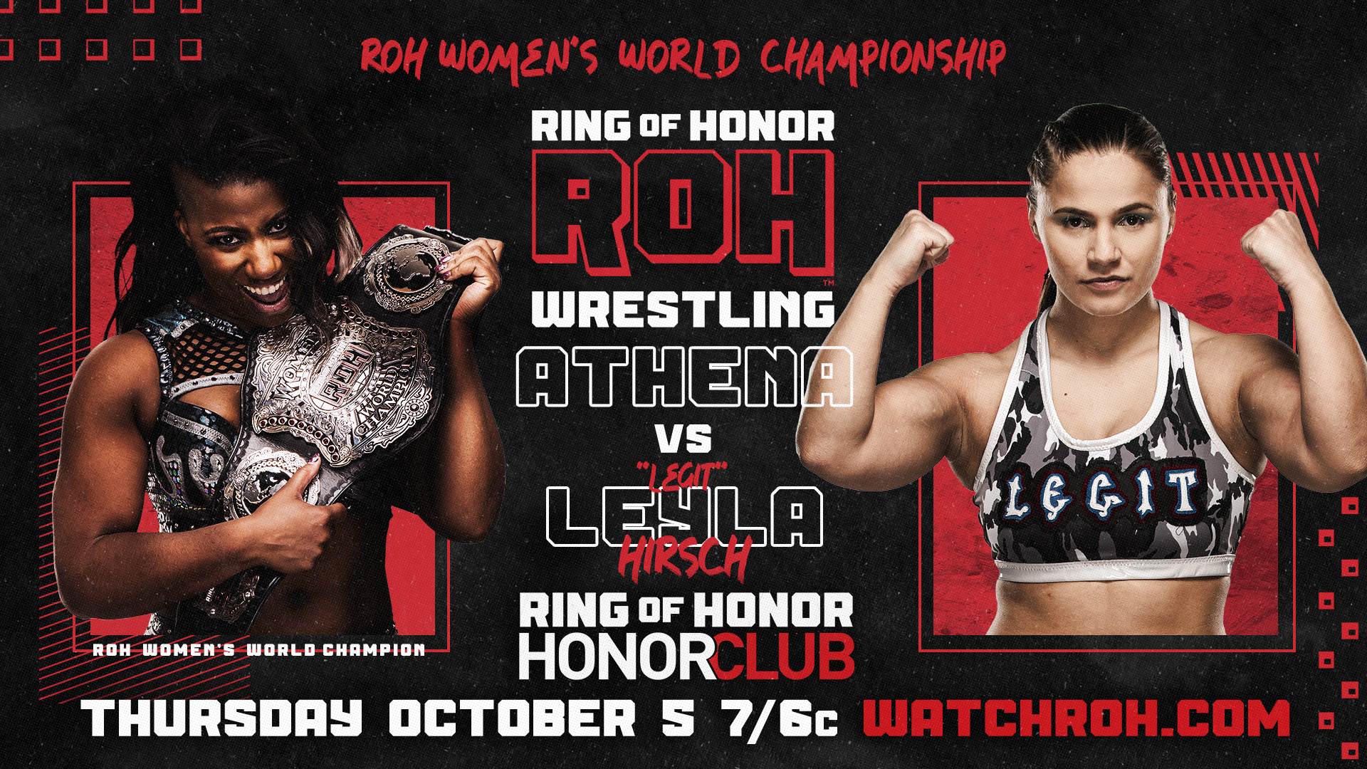 Ring of Honor TV live results: Athena vs. Leyla Hirsch, Fred Rosser debuts