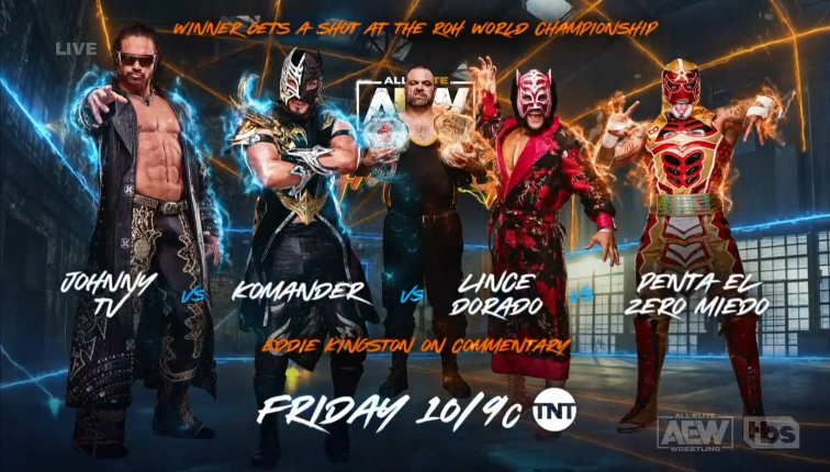 Four-way for ROH World title match confirmed for AEW Rampage