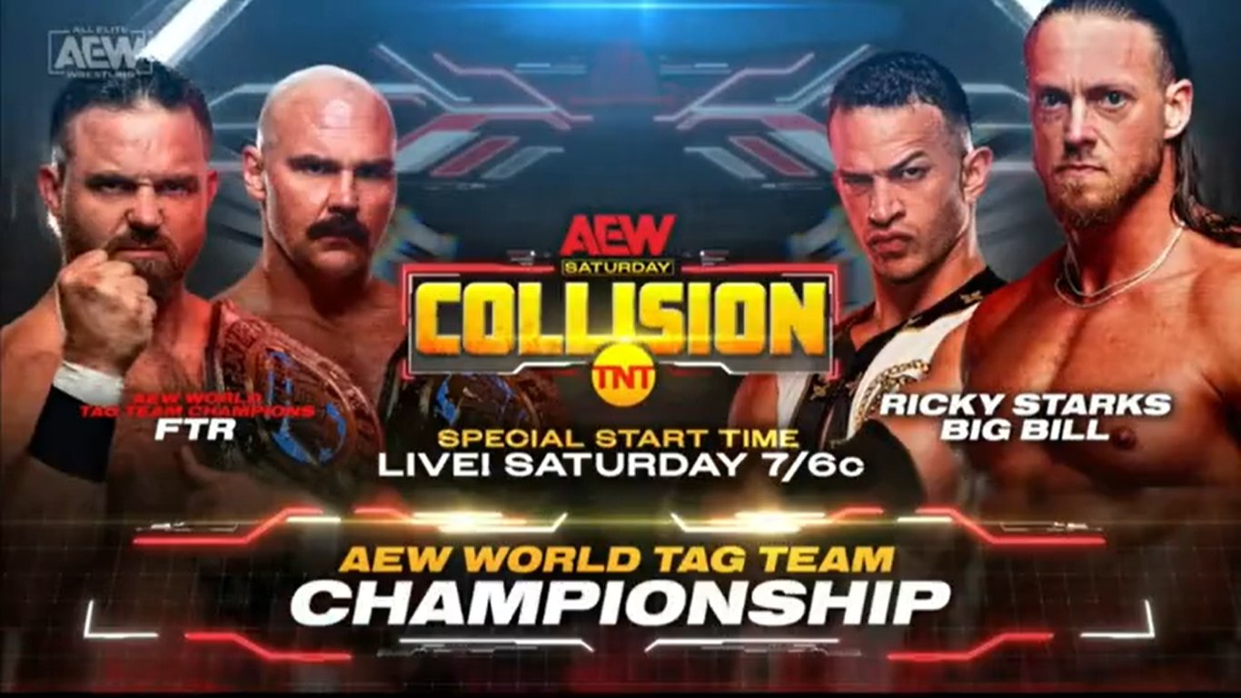 FTR vs. Ricky Starks & Big Bill Tag Team title match added to AEW Collision