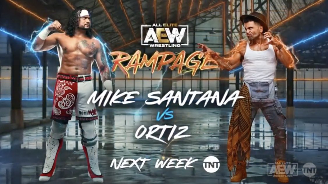 Mike Santana vs. Ortiz set for next week’s AEW Rampage