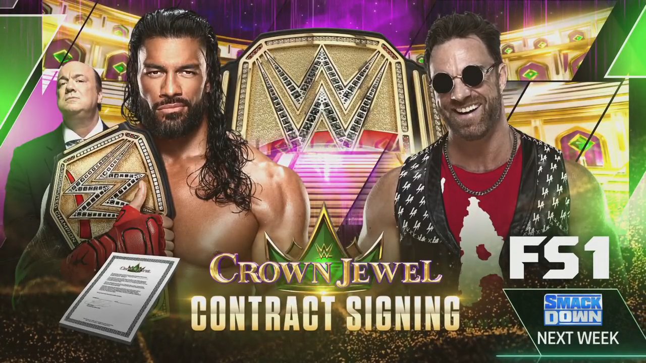Crown Jewel contract signing set for next week’s WWE SmackDown on FS1
