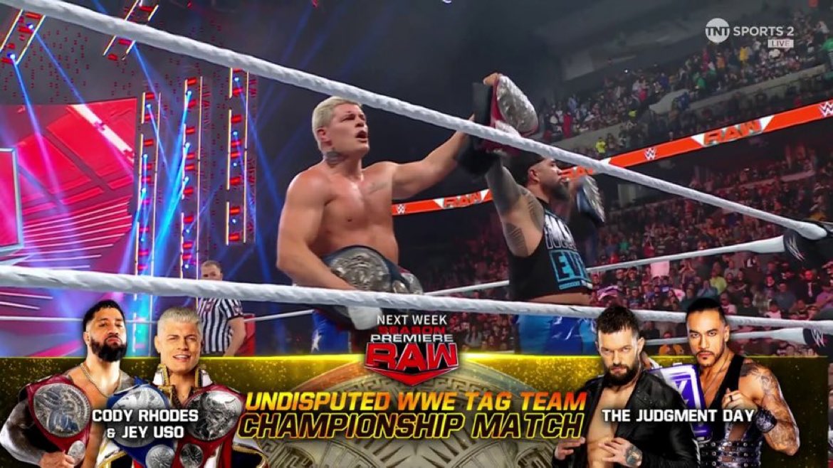 Two title matches set for WWE Raw season premiere
