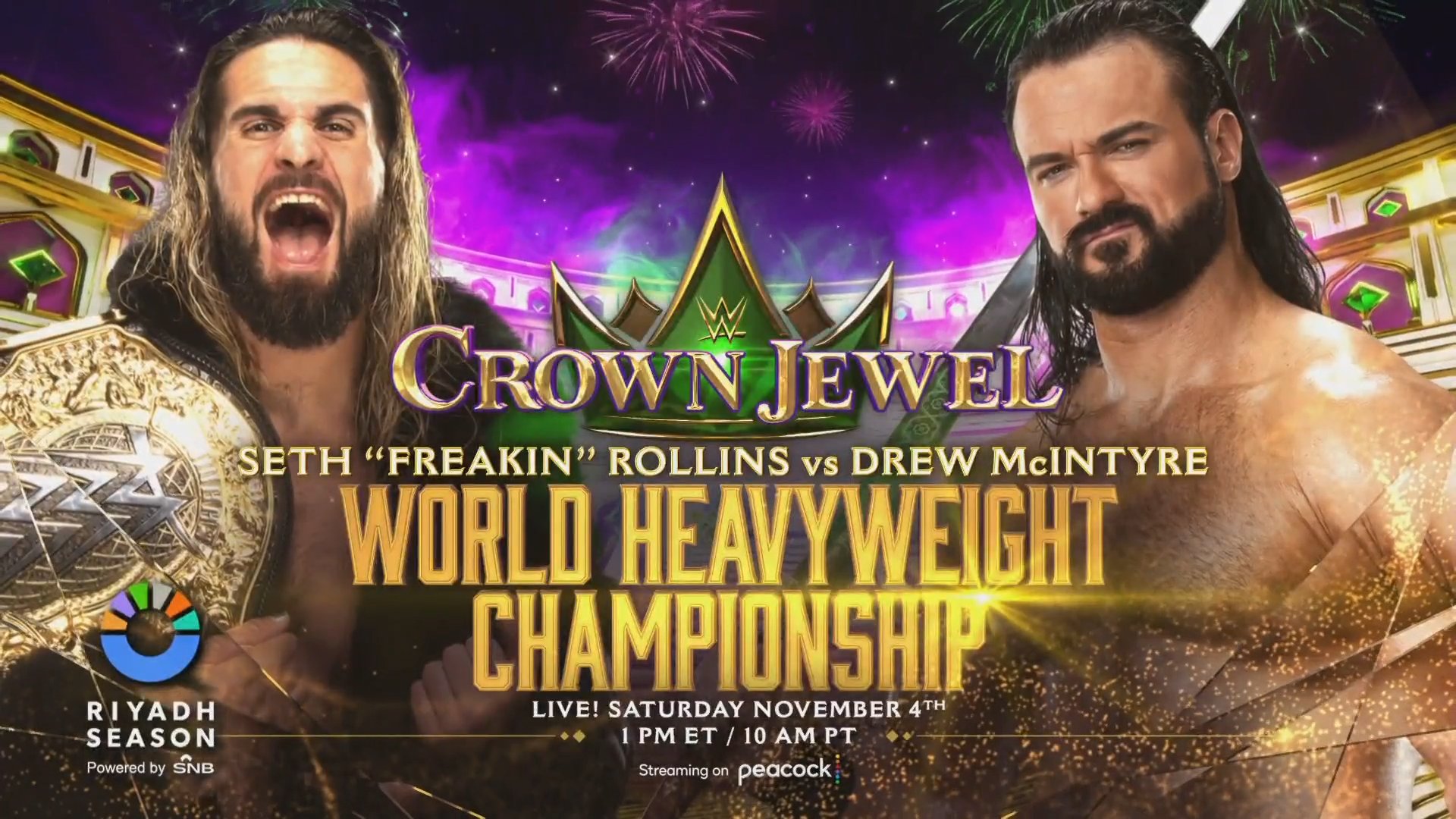 World Heavyweight title match official for WWE Crown Jewel