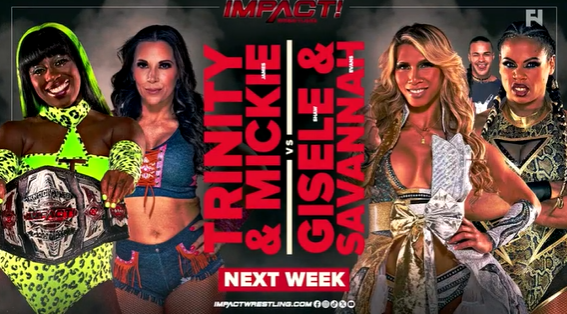Five matches announced for next week’s Impact Wrestling