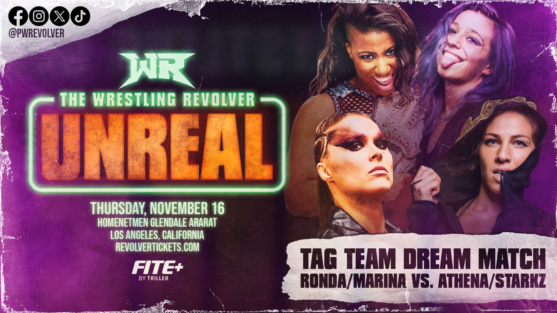 Ronda Rousey & Marina Shafir’s Wrestling Revolver Unreal opponents revealed