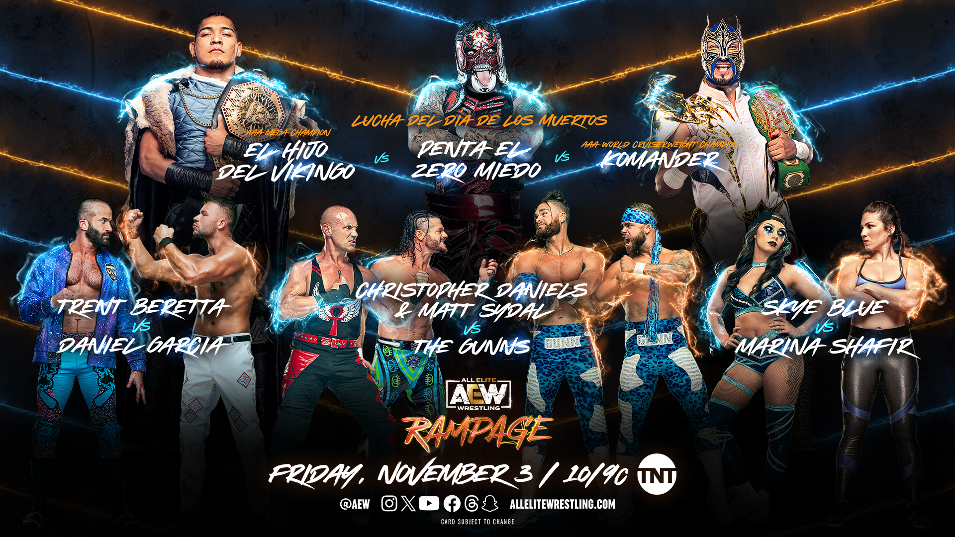 AEW Rampage live results: Penta El Zero Miedo vs. El Hijo del Vikingo vs. Komander