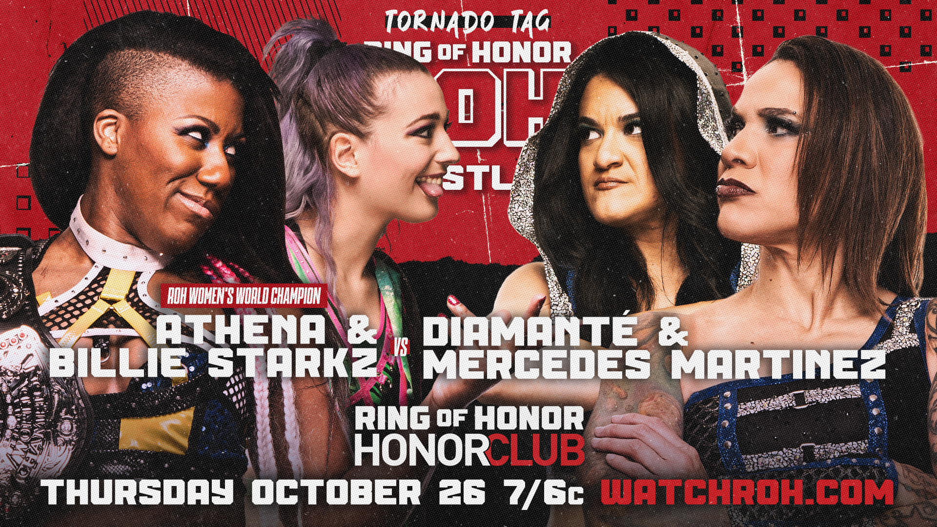 Ring of Honor TV results: Athena & Billie Starkz vs. Mercedes Martinez & Diamante