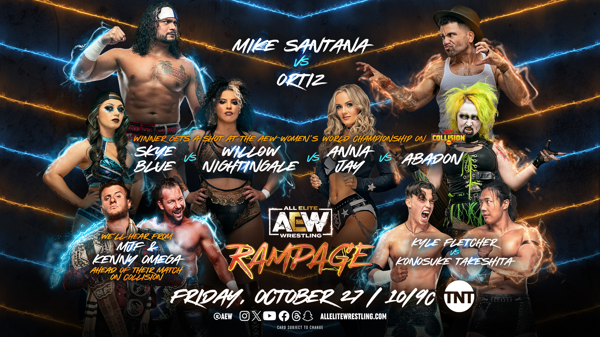 AEW Rampage live results: Mike Santana vs. Ortiz