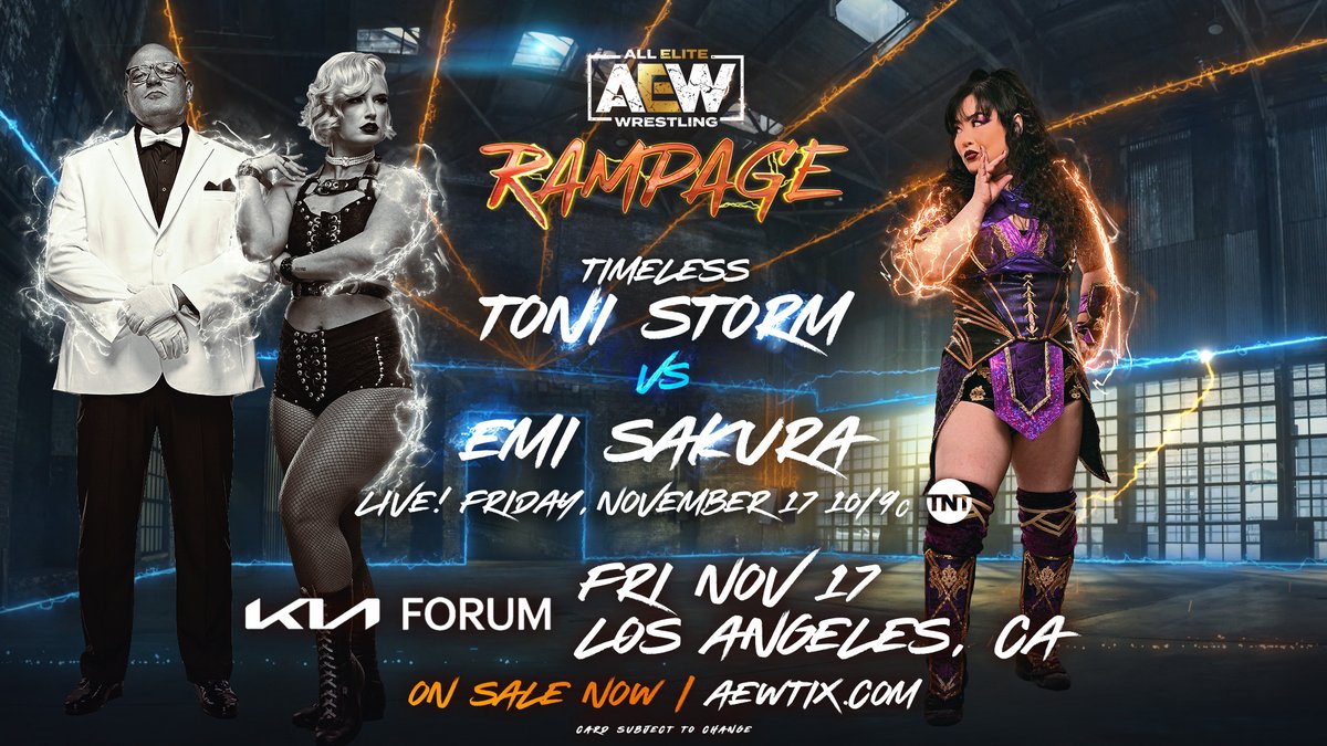 AEW Rampage live results: Toni Storm vs. Emi Sakura