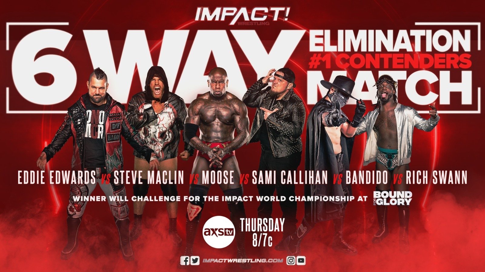 Six-way number one contender’s match set for Impact Wrestling