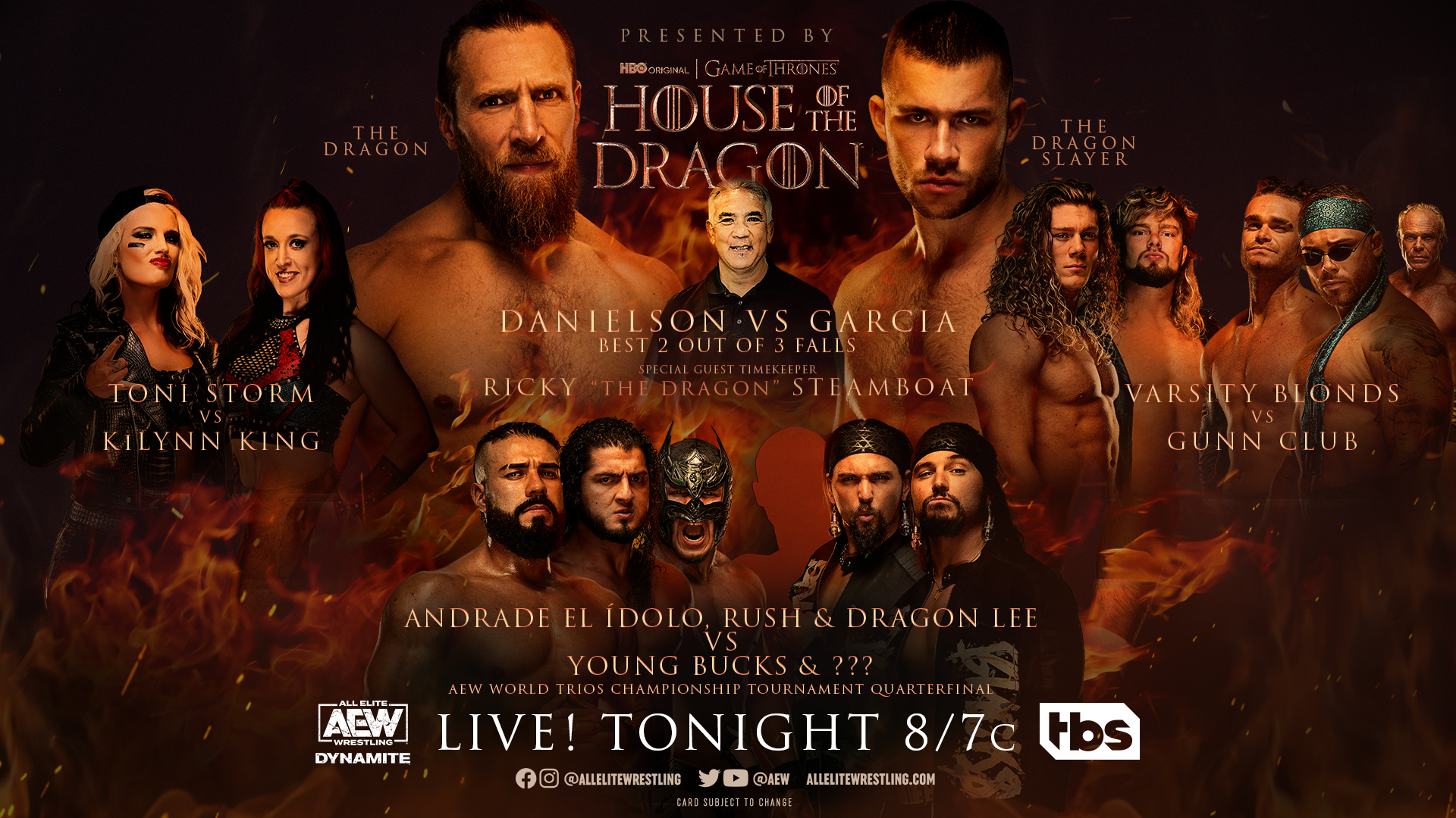 AEW Dynamite live results: Game of Thrones ‘House of the Dragon’ episode