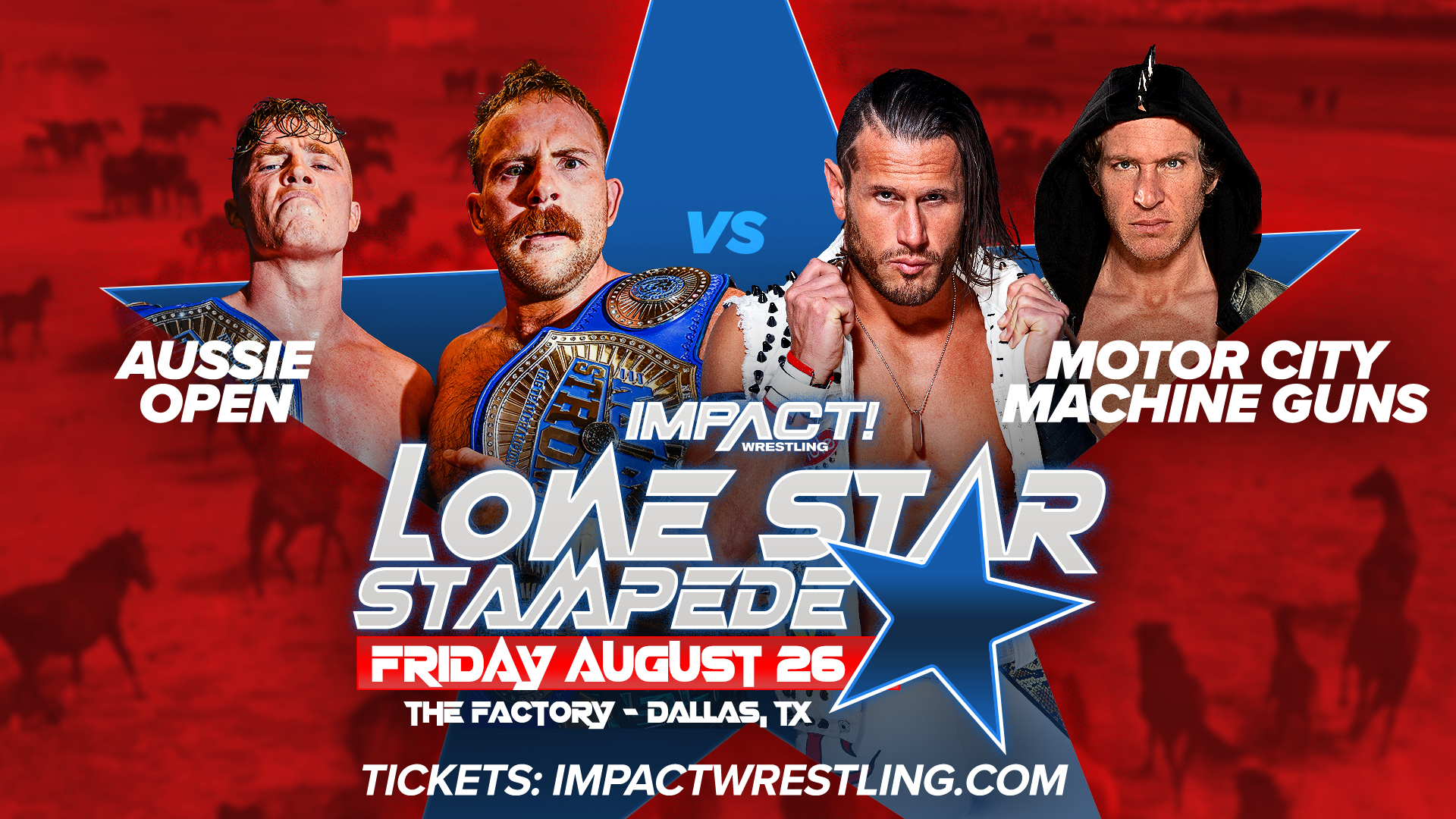 Two new matches set for Impact Lonestar Stampede, Aussie Open to appear