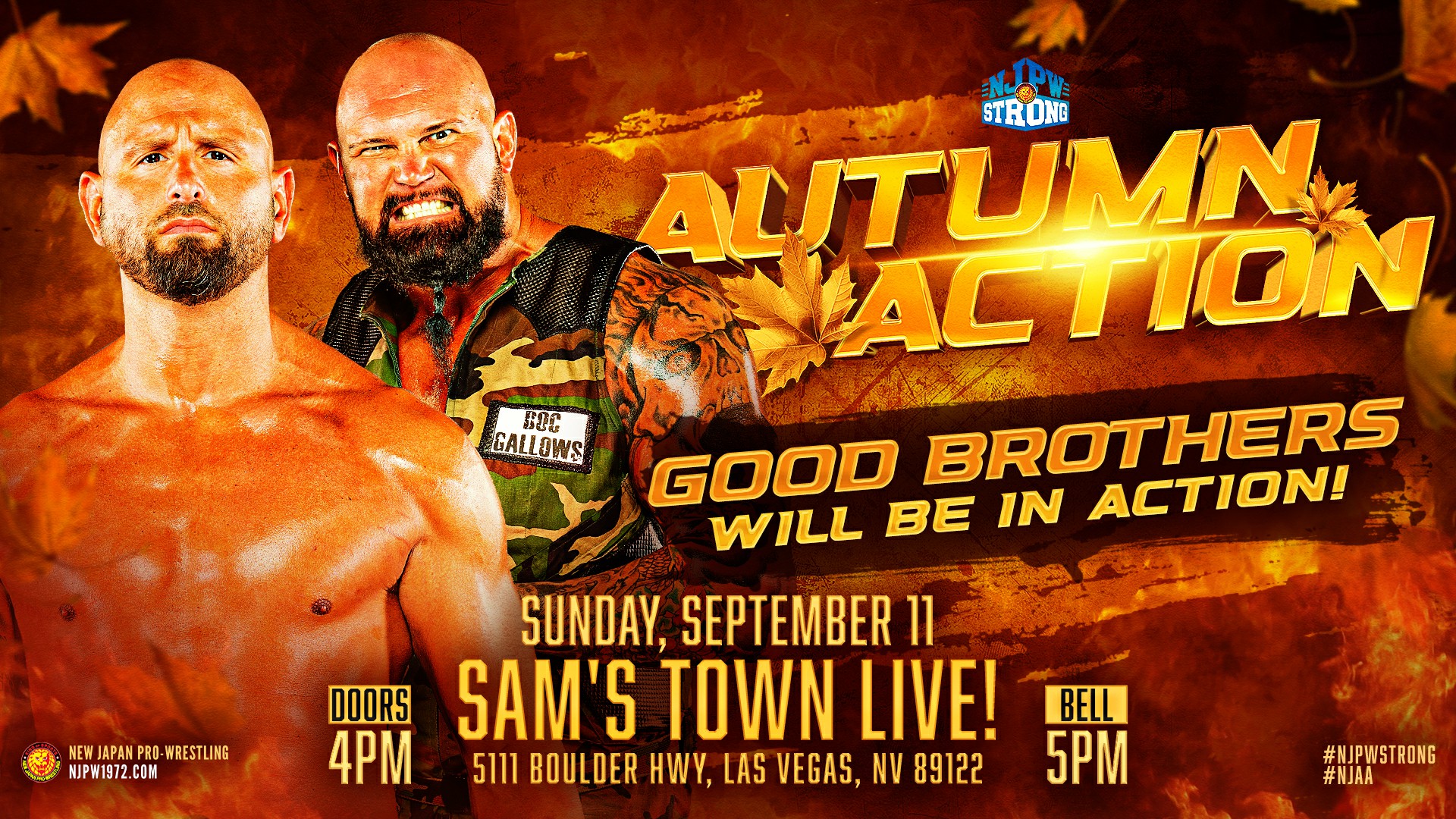 The Good Brothers announced for NJPW Strong Autumn Action