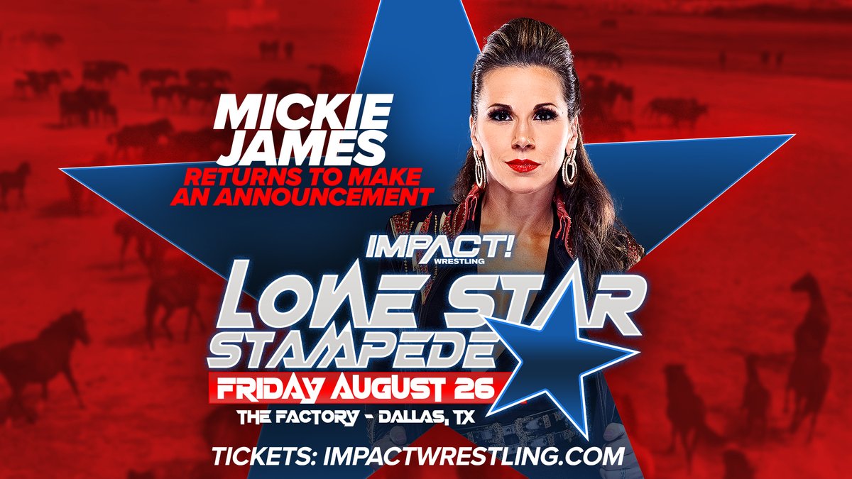 Mickie James to make announcement at Impact Lone Star Stampede