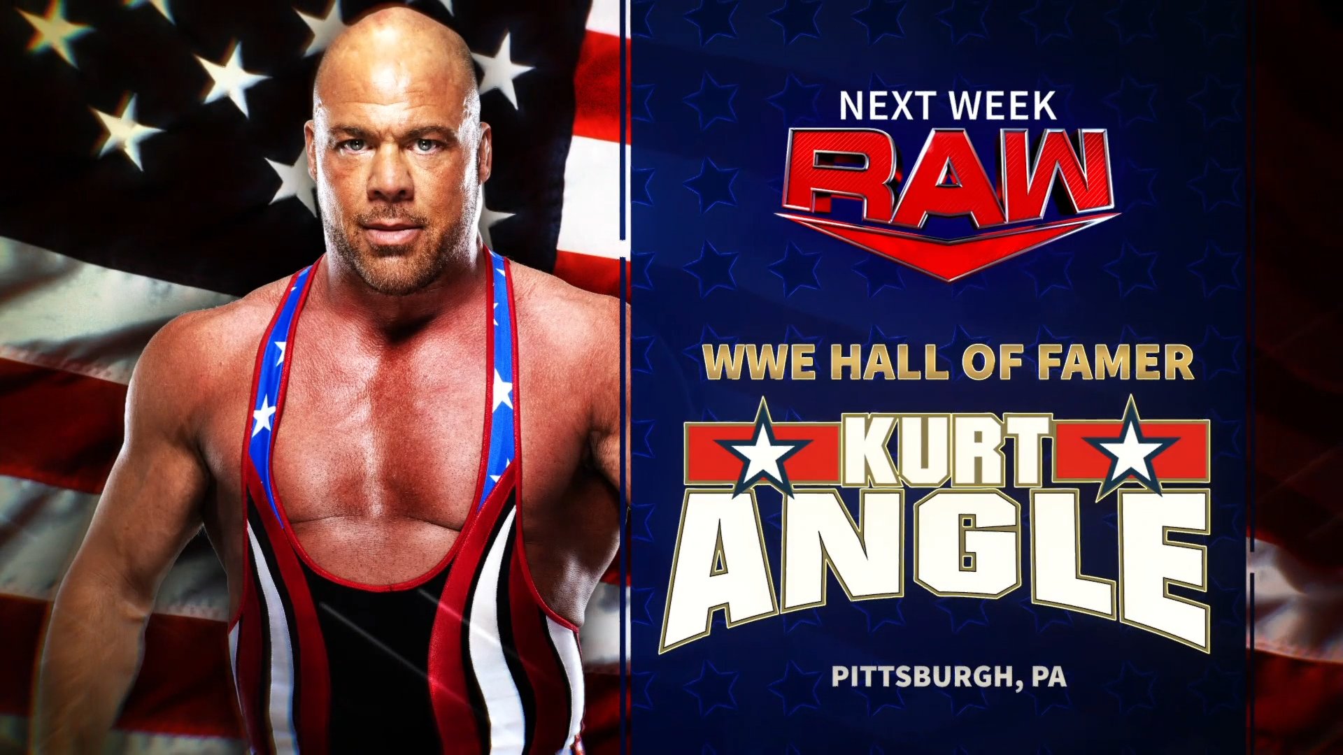 Kurt Angle announced for next week’s WWE Raw