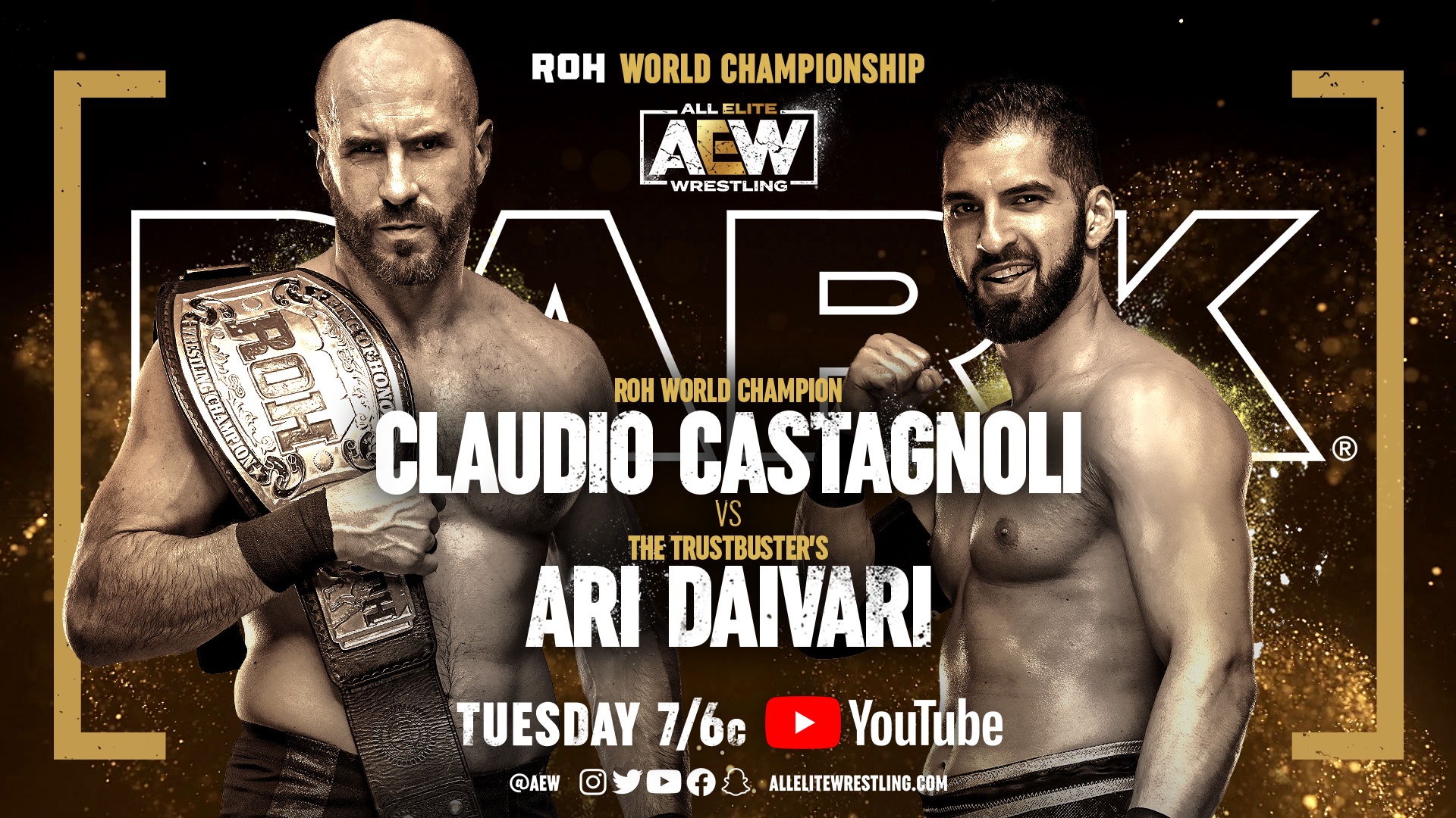 ROH World title match part of seven-match AEW Dark lineup