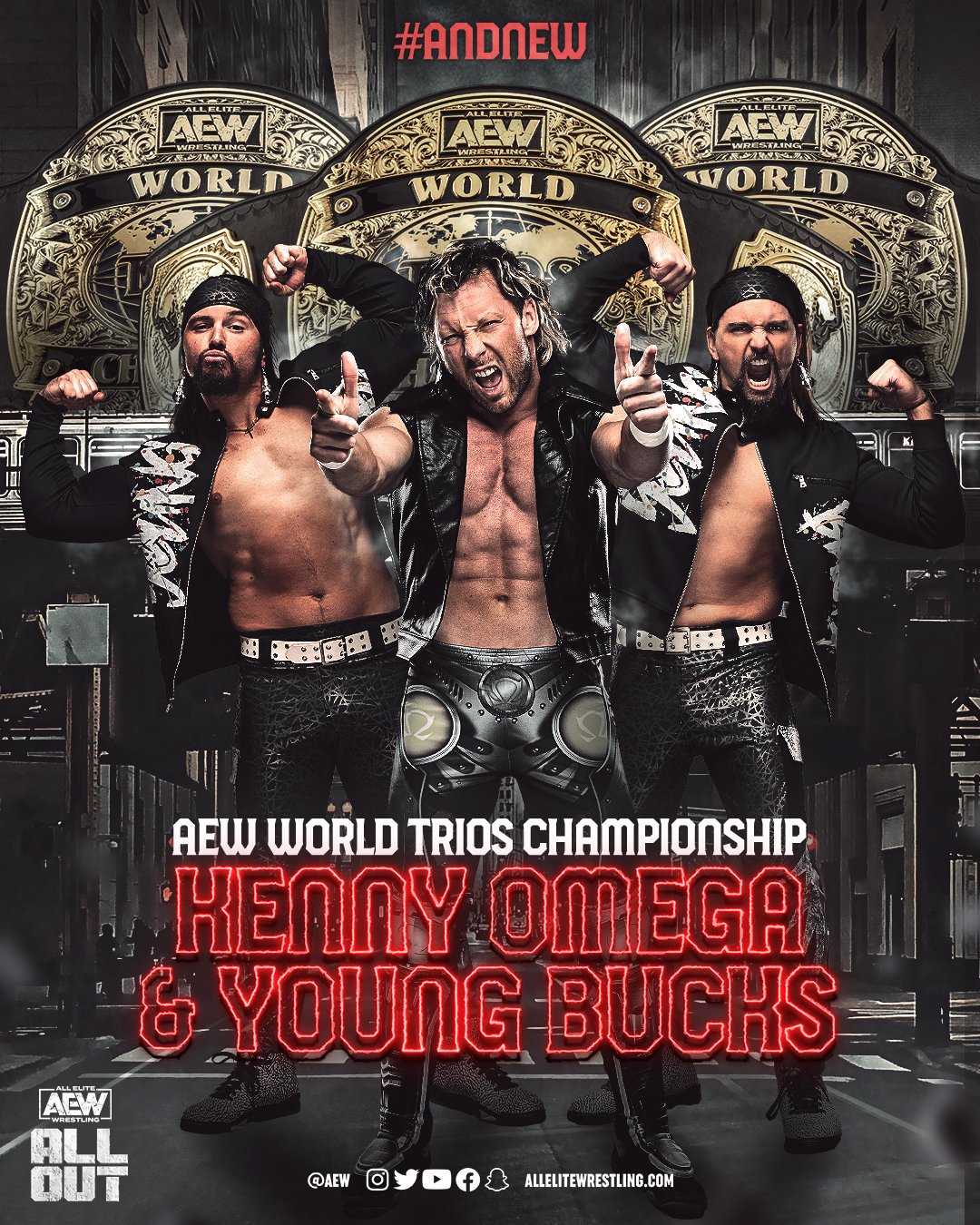 Kenny Omega & The Young Bucks crowned AEW Trios Champions at All Out