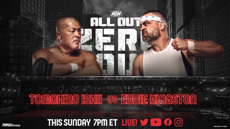Eddie Kingston vs. Tomohiro Ishii set for AEW All Out Zero Hour pre-show