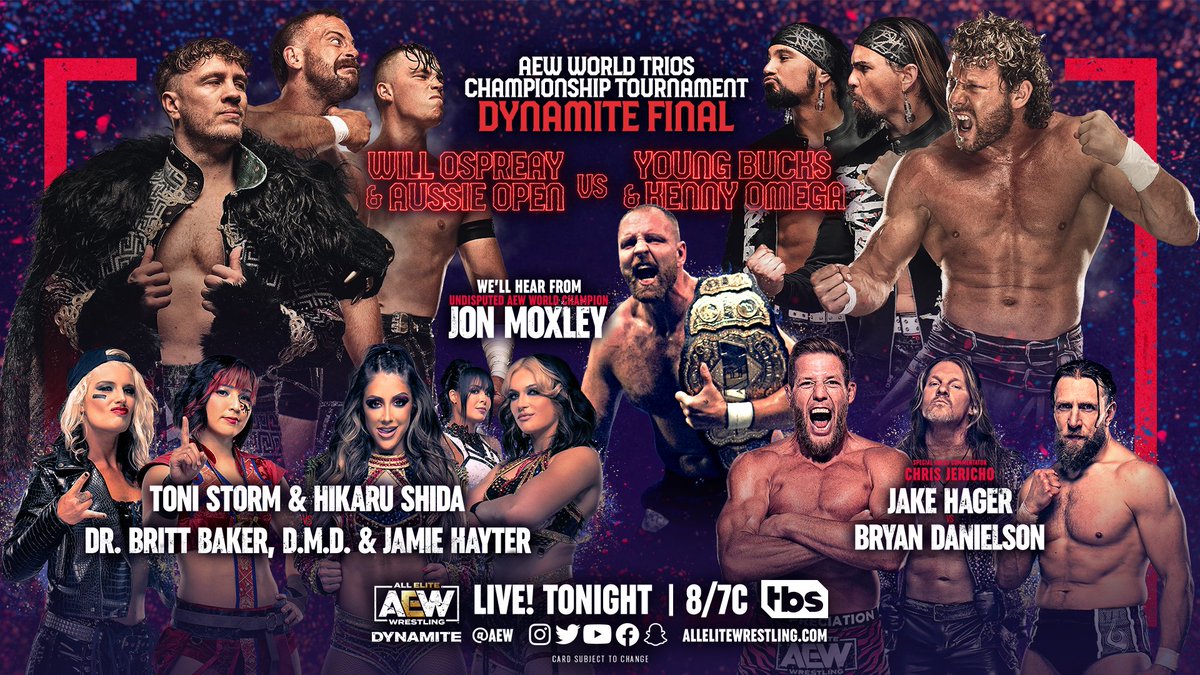 AEW Dynamite live results: Omega & Young Bucks vs. Ospreay & Aussie Open
