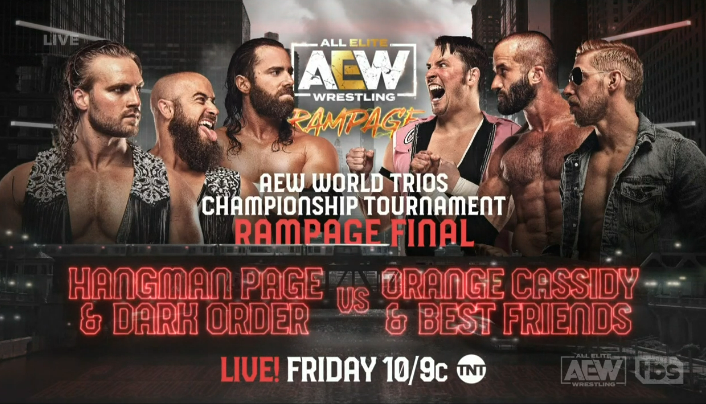 Hangman Page teaming with Dark Order in AEW Trios title tournament on Rampage