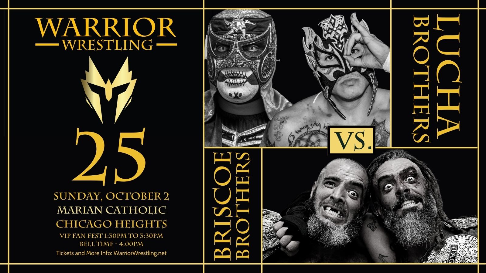 Lucha Bros vs. Briscoes match off Warrior Wrestling 25 after AEW/ROH ‘consultation’