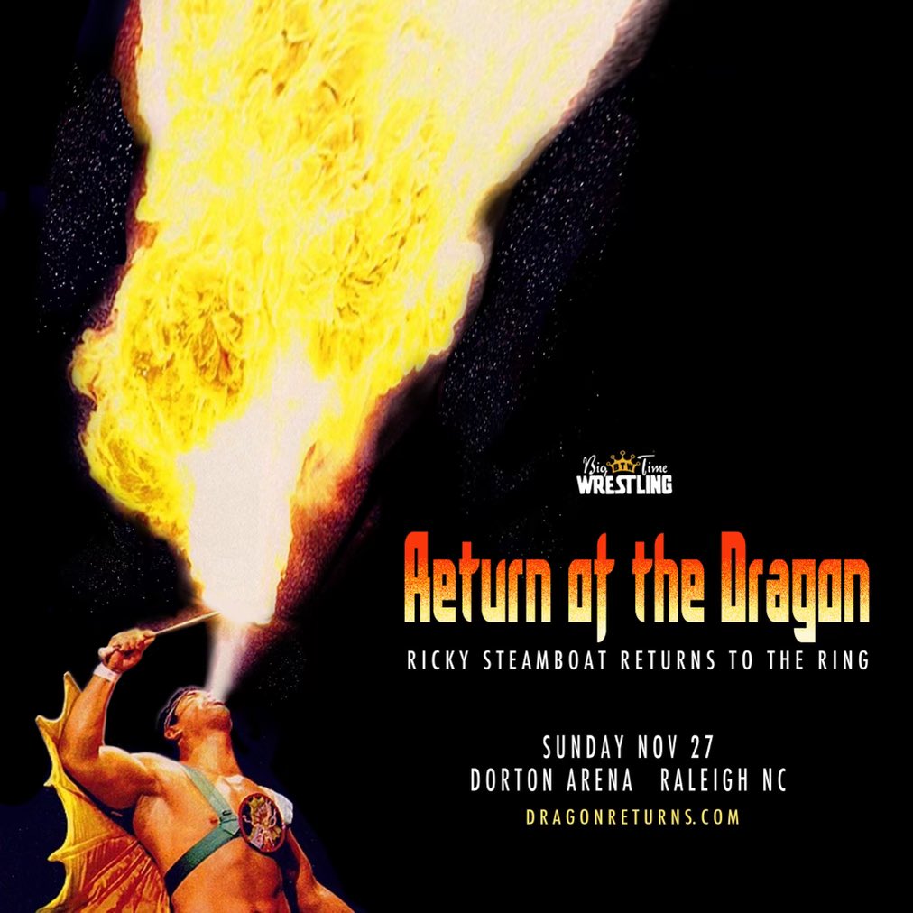 Ricky Steamboat returning to the ring in November