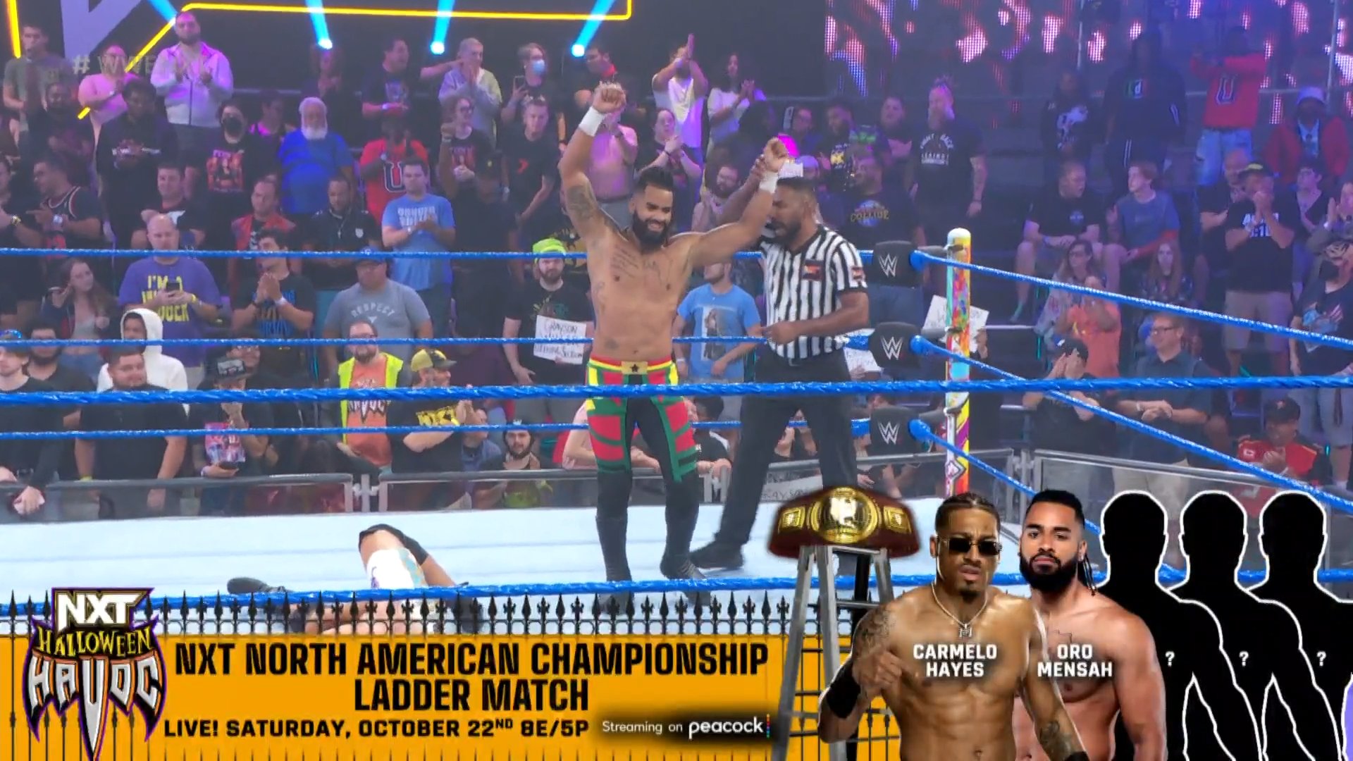 Oro Mensah qualifies for WWE NXT Halloween Havoc ladder match
