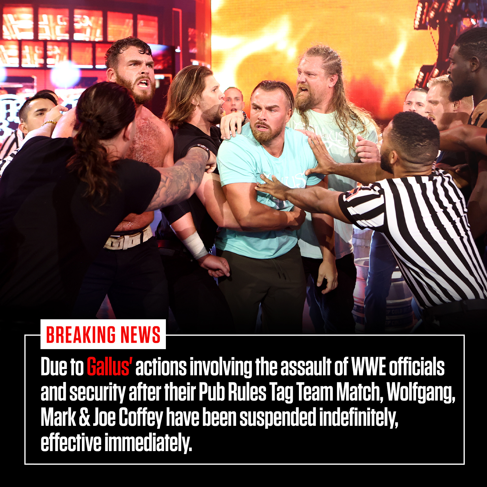 WWE NXT announces storyline suspension for Gallus