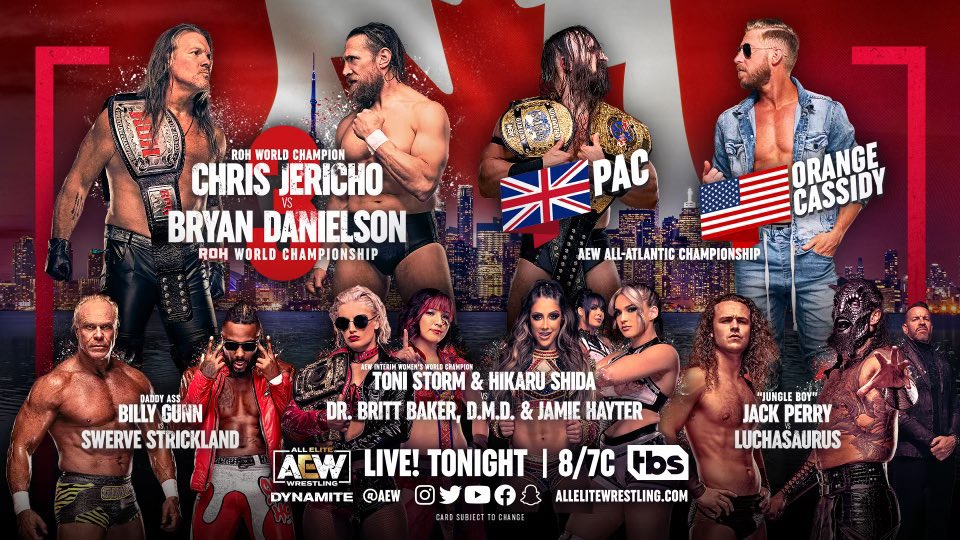 AEW Dynamite live results: Jericho vs. Danielson ROH title match