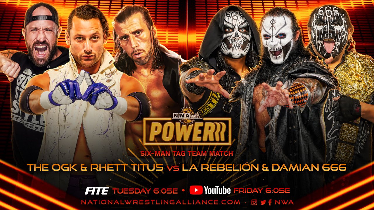 NWA Power results: OGK & Rhett Titus vs. La Rebelion & Damian 666