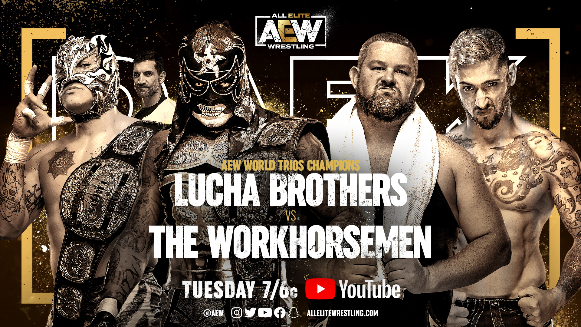 Lucha Brothers vs. WorkHorsemen part of nine-match AEW Dark lineup