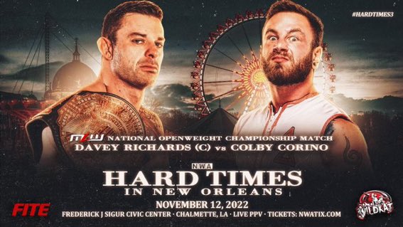 MLW National Openweight title match set for NWA Hard Times 3