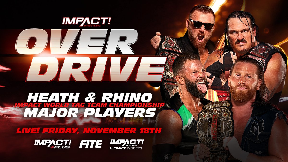 Tag Team title match announced for Impact Over Drive