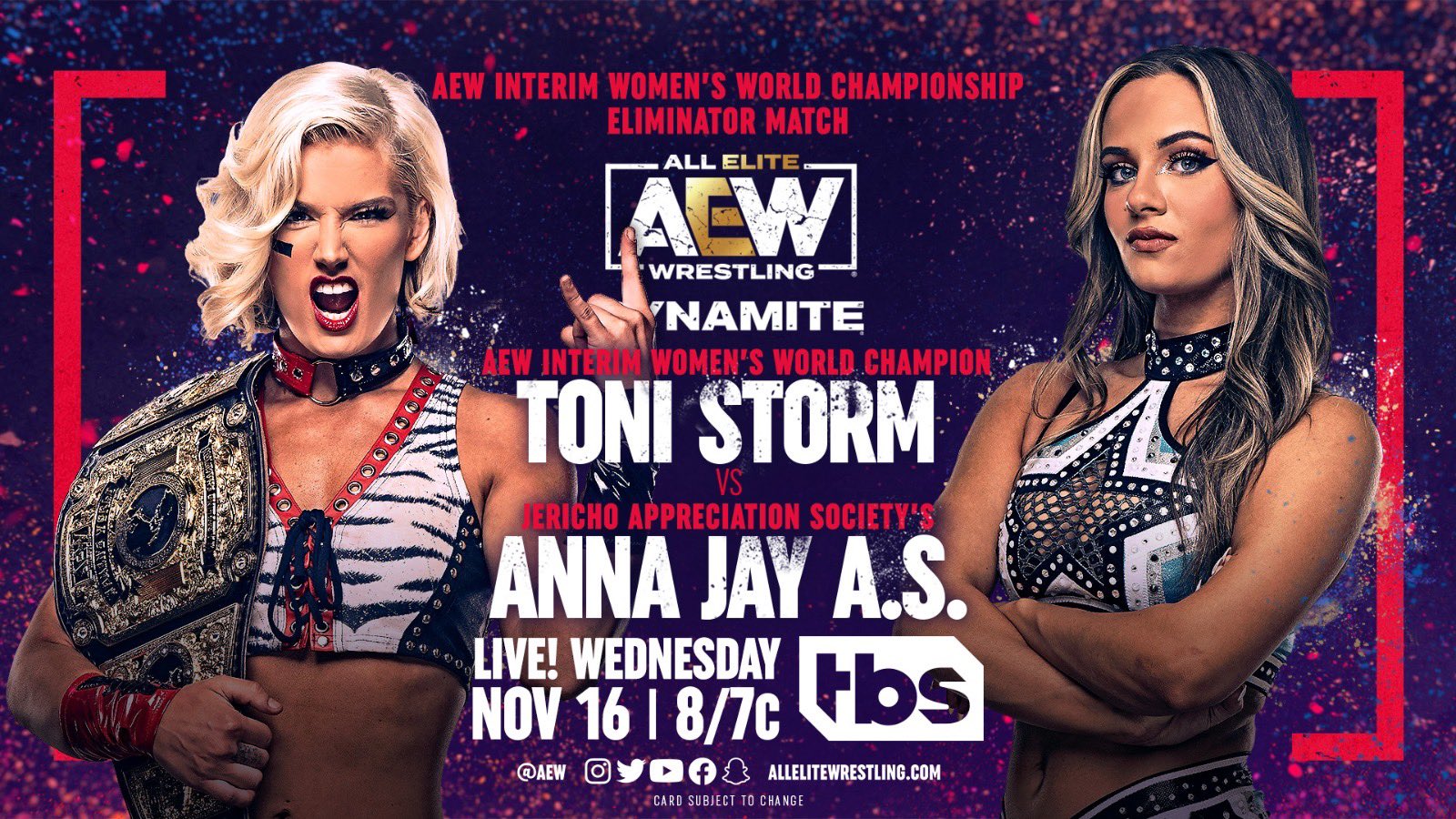 Anna Jay replacing The Bunny in AEW Dynamite match