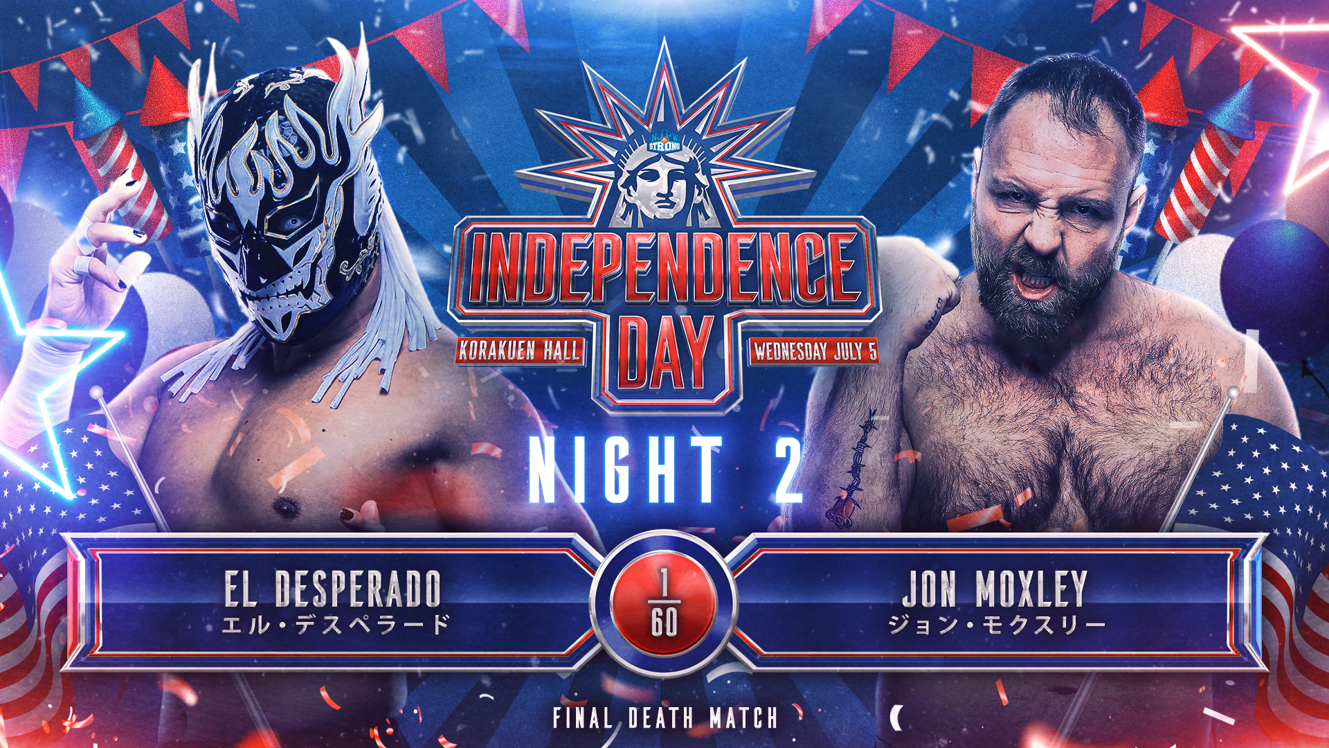 NJPW Strong Independence Day night two live results: Moxley vs. Desperado Final Death match
