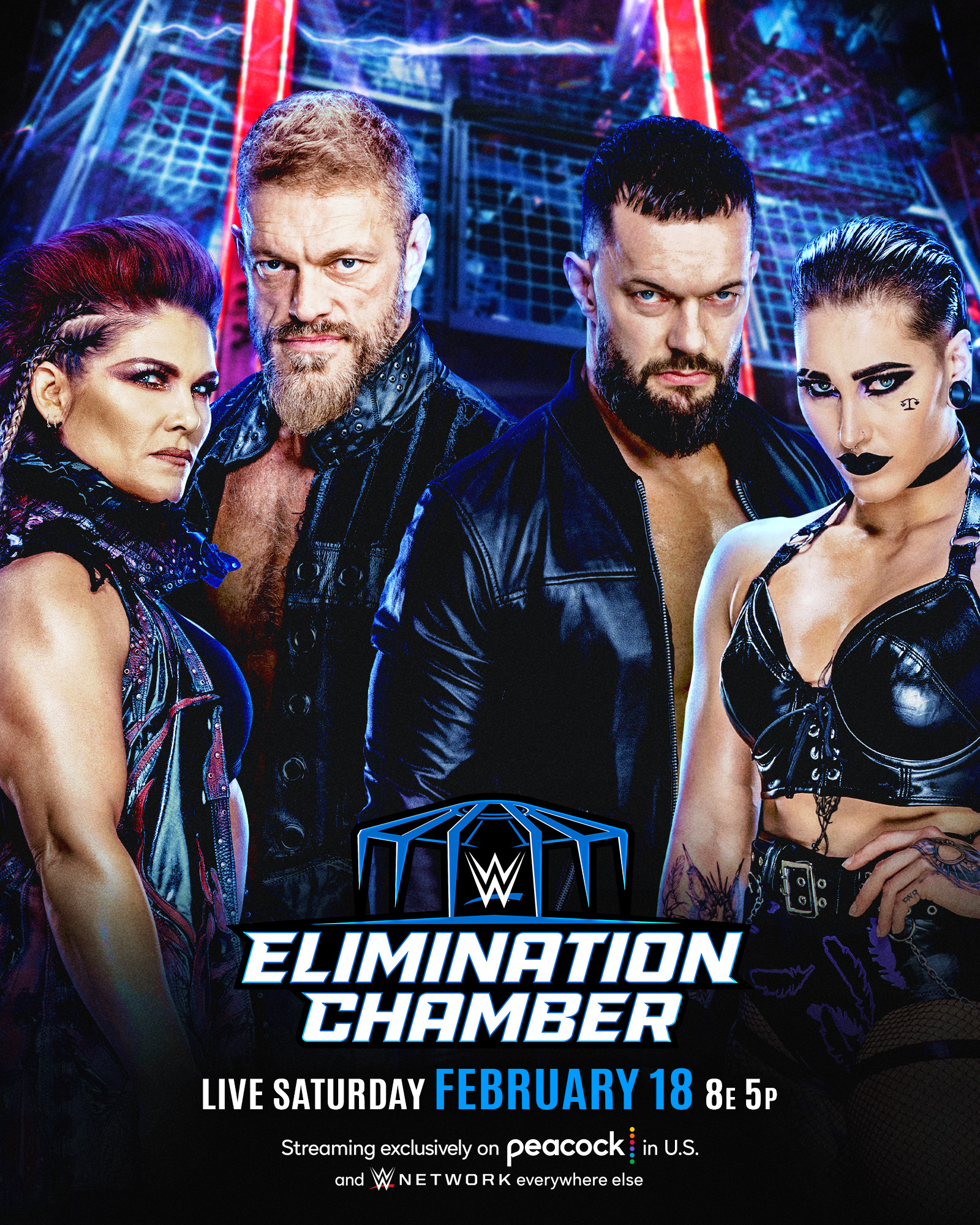 Edge & Beth Phoenix vs. Finn Balor & Rhea Ripley set for WWE Elimination Chamber